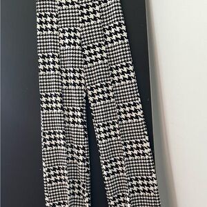 Fashion Nova Monochrome Houndstooth Wide Leg Pants